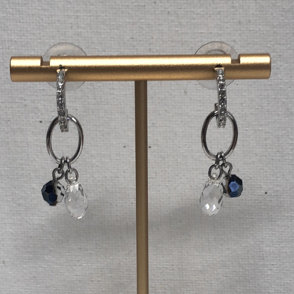 SWAROVSKI silver crystal earrings